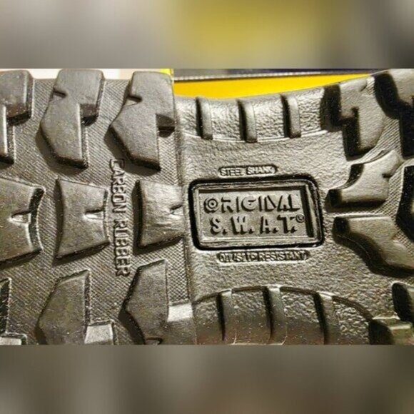 Original S.W.A.T. Classic 9" Tactical Boots Black Size 5 Waterproof Safety Toe - Picture 12 of 16